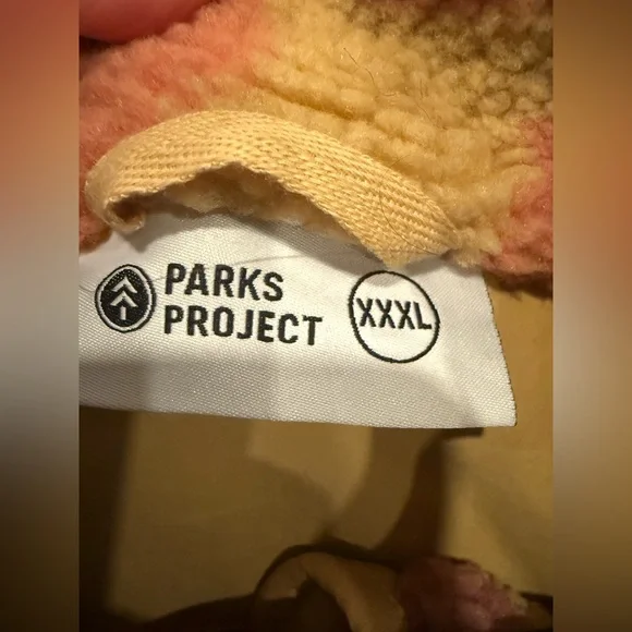 Parks Project Fleece Yellowstone Geysers High Pile Colorful Swirl Jacket Sz 3XL - Picture 4 of 6